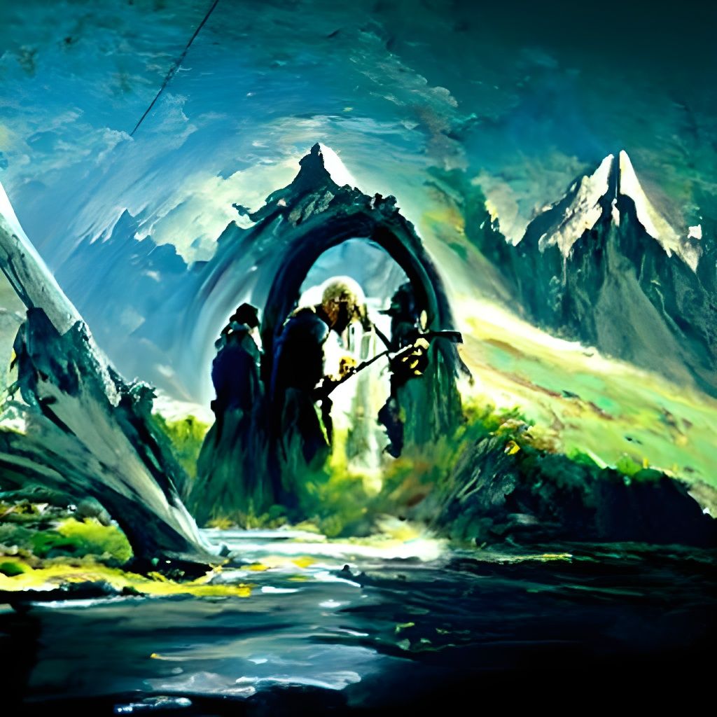 Lord of the Rings Inspired Oil Painting
