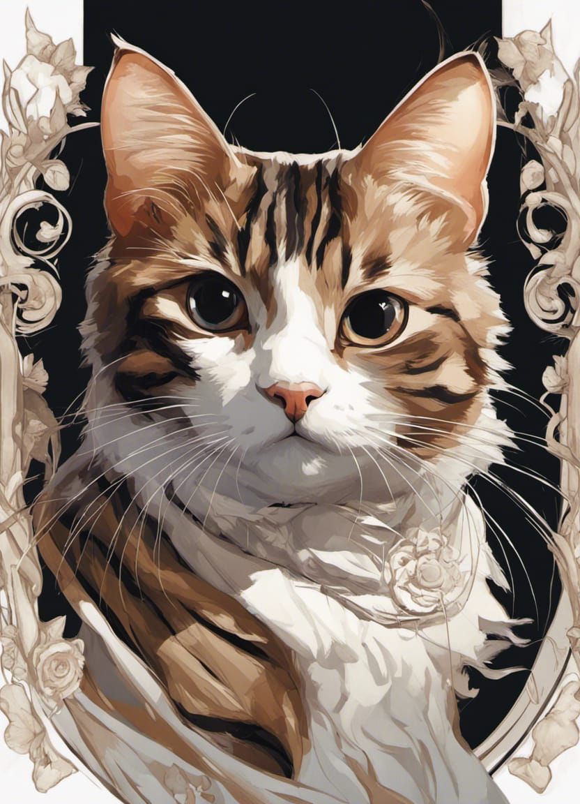 Susan, the little and wild brown tabby cat