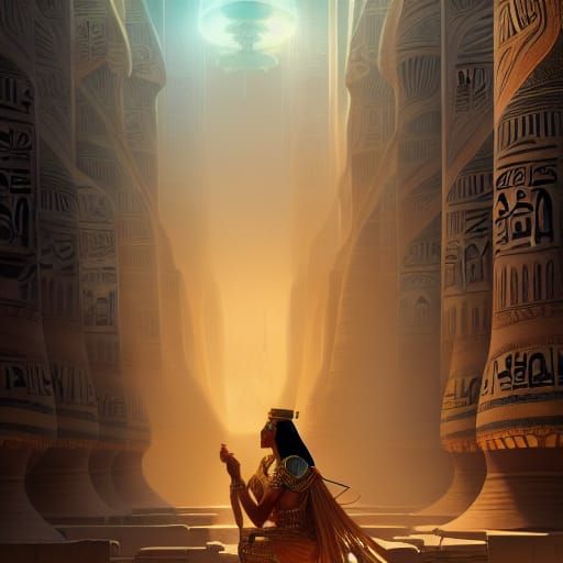 Epic Egyptian Digital Painting Masterpiece