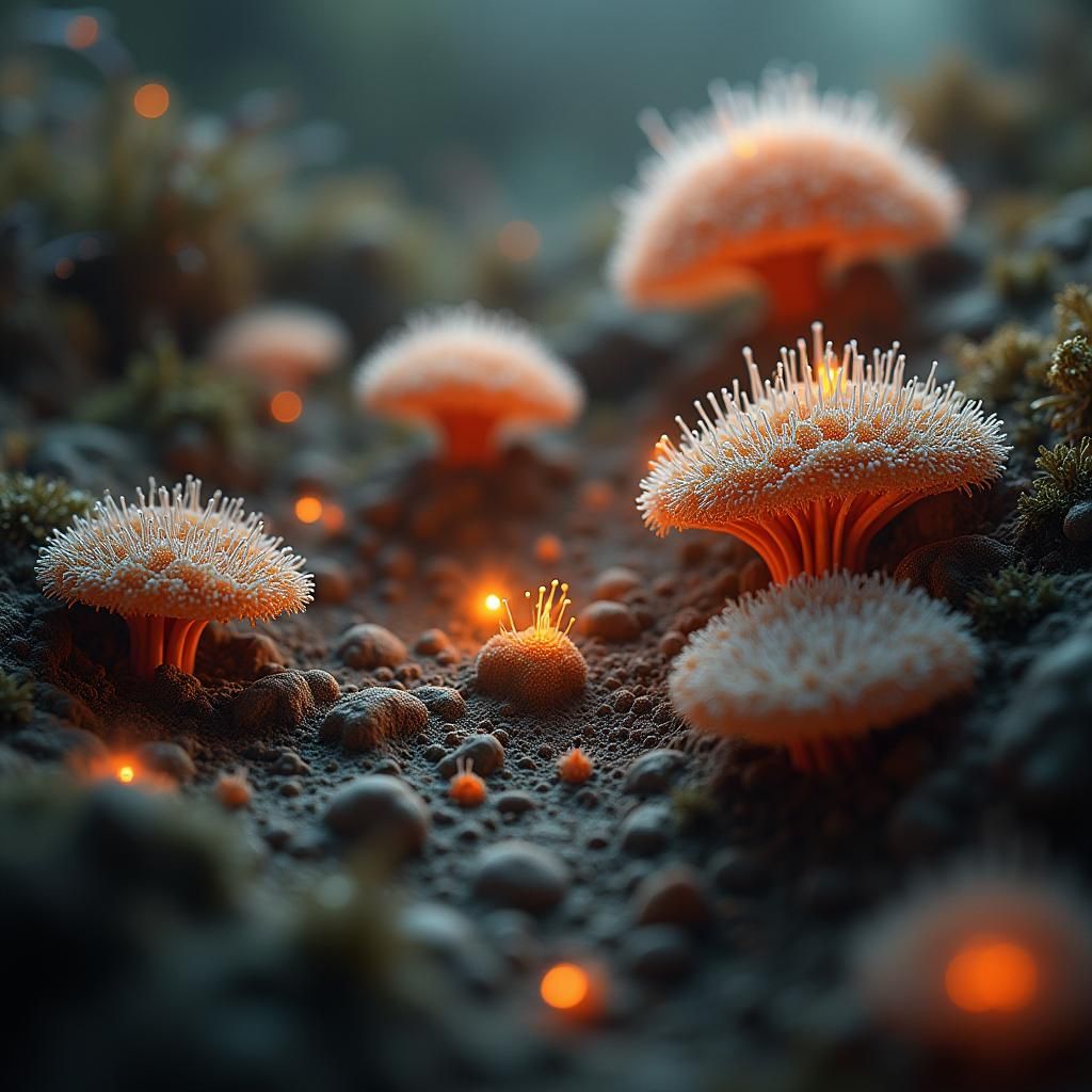 Ultra-Realistic Microscopic World in 32K Ray Tracing