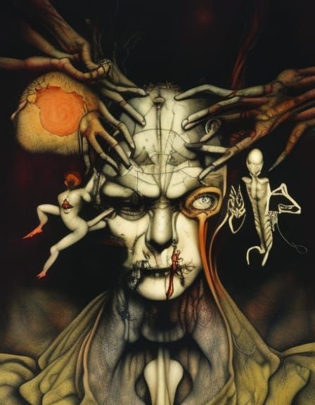 Esoteric Pop Art in Triadic Colors