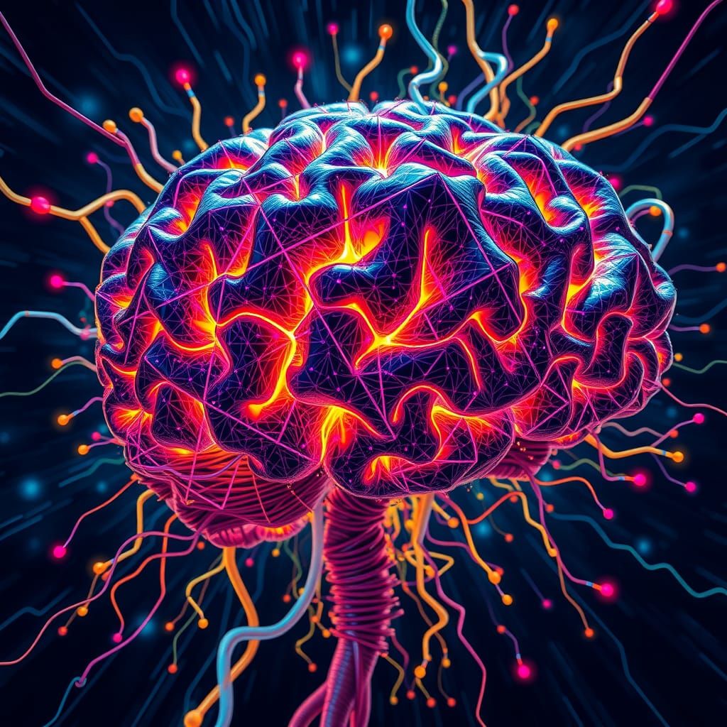 Dystopian Synthbrain Escapes Lab in Fractal Style