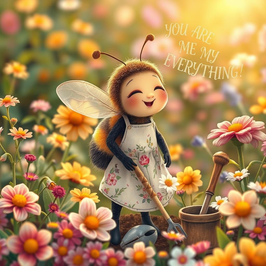Whimsical Bumblebee Croons 'You Are My Everything'