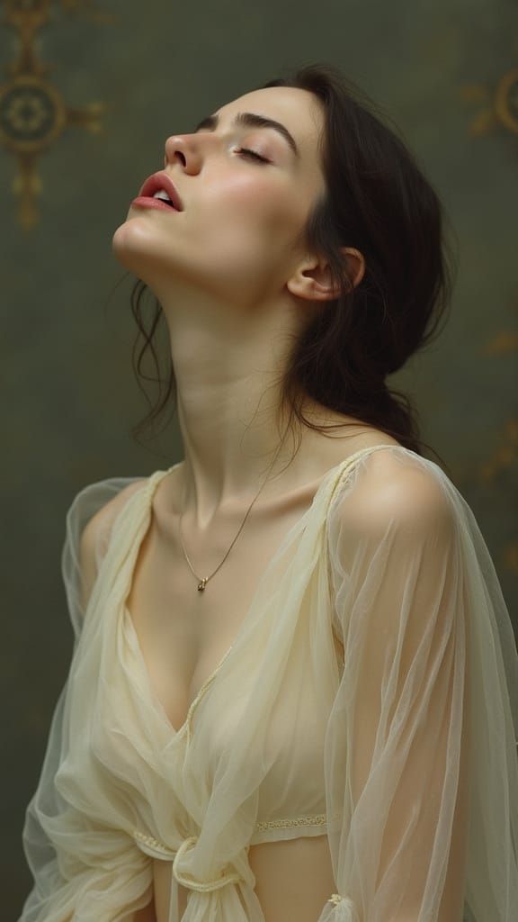 Guilt-Ridden Goddess in Ethereal Beauty