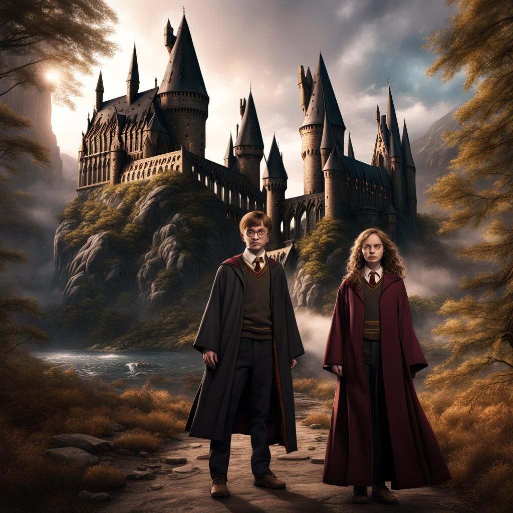 Harry Potter and hermione granger and Ron weisly