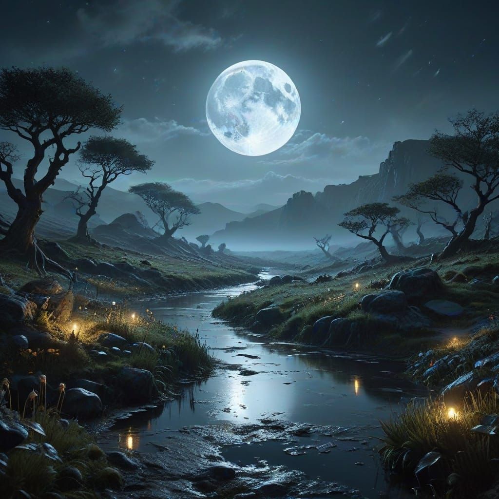 The Silver Waters of the Moon Moor.