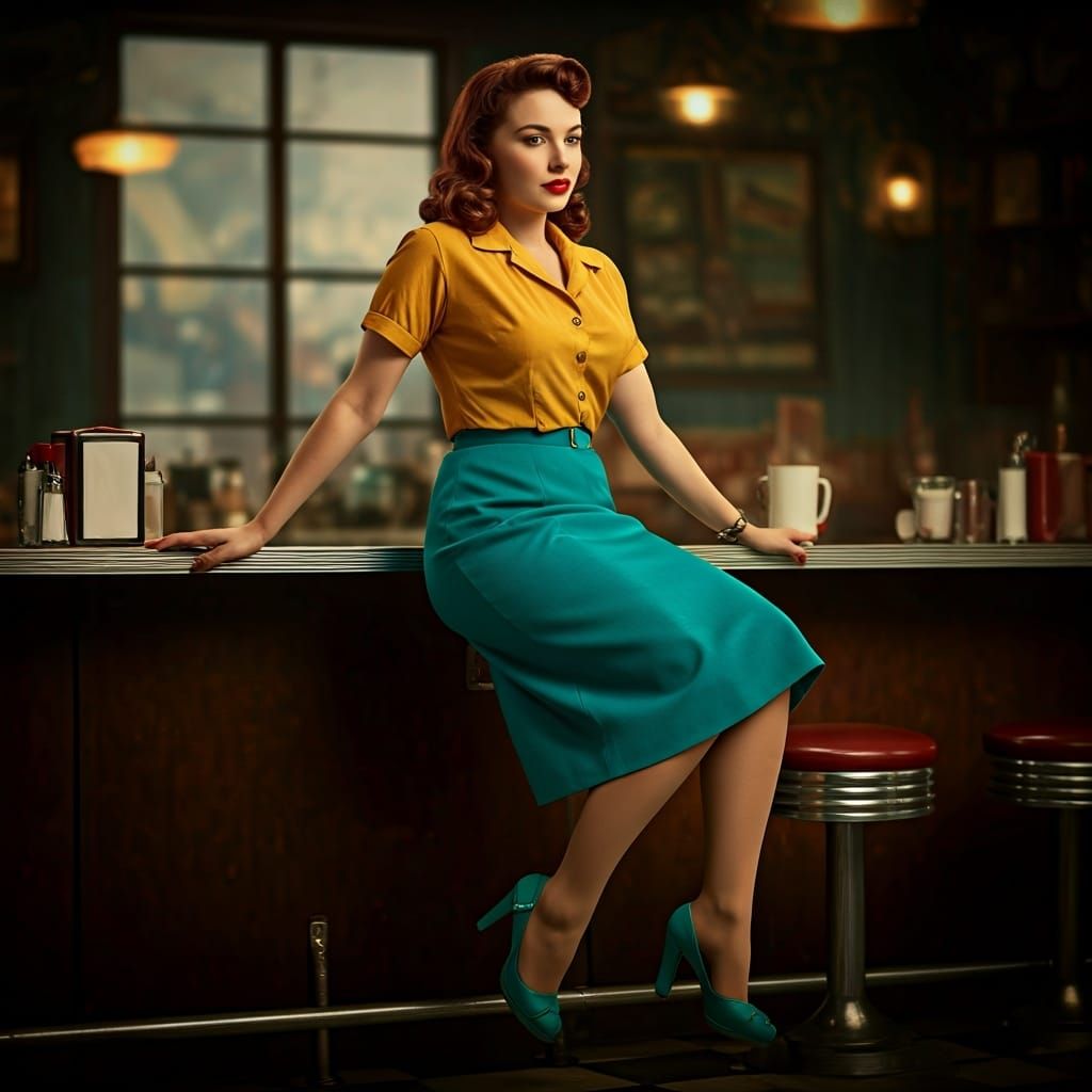 Rachel Sennott as 1950s Pin-Up Girl