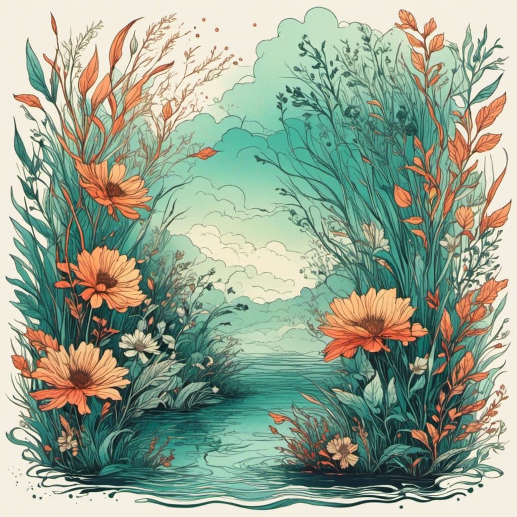 Abstract Smoke Pattern Generated by AI