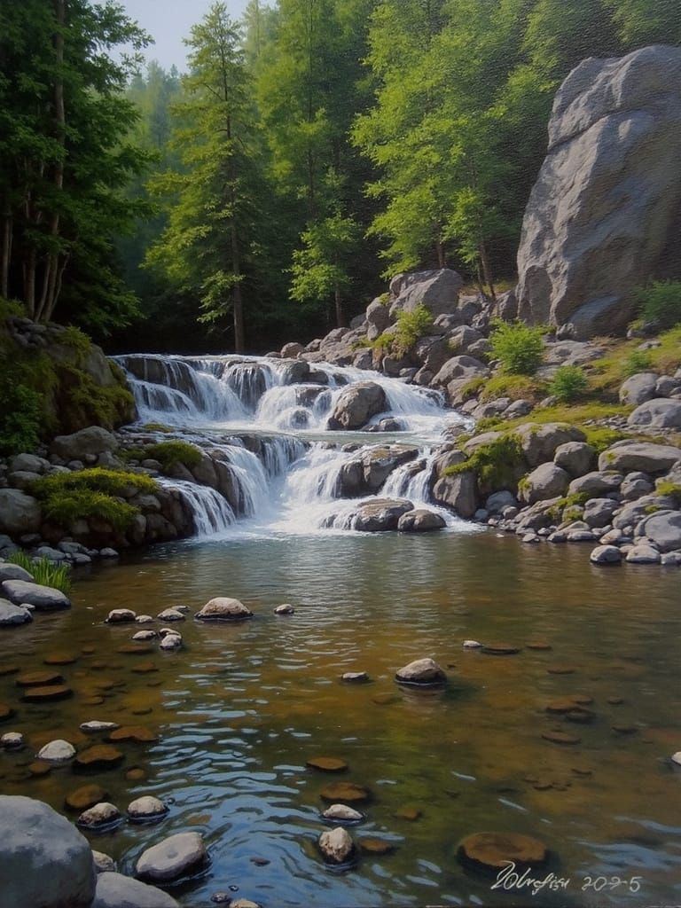 Vibrant Detailed Oil Painting in Fine Art Style