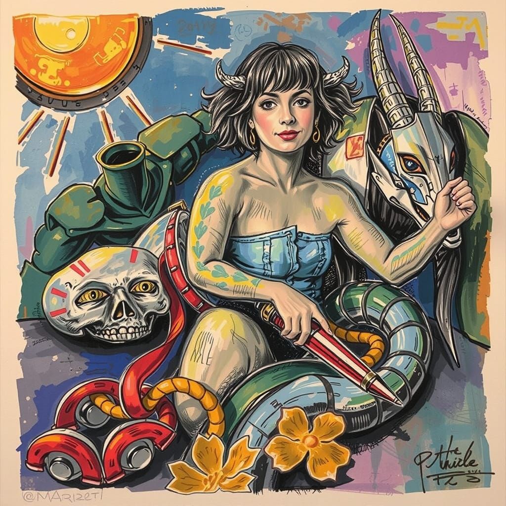 Etcher's Etched Sketch of an Artist's Sketch