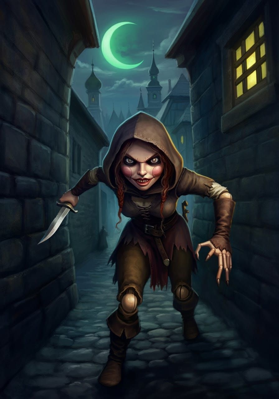 Female Threadborn Rogue.