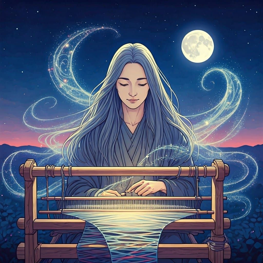 Weaving Dreams: A Fantasy Loom in Twilight