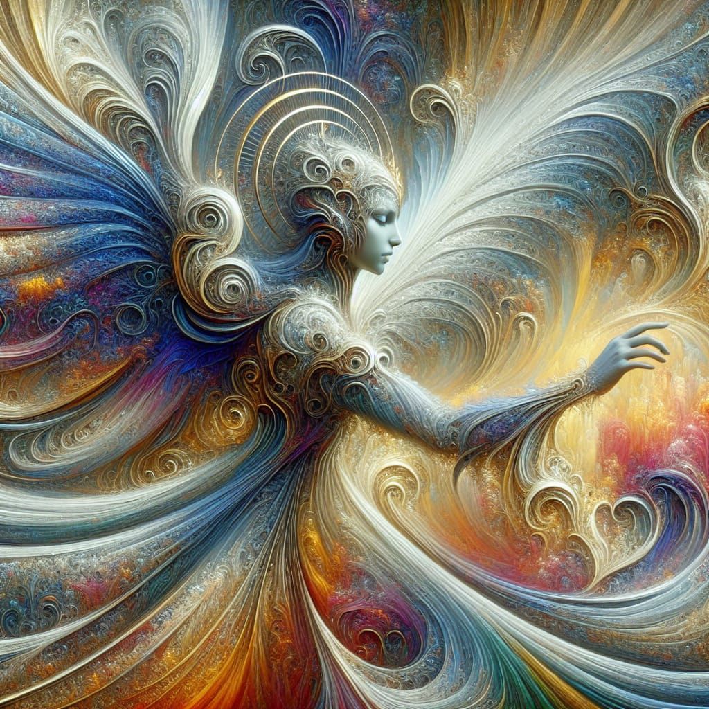 Angel of Silence: Matte Painting in Fantasy Concept