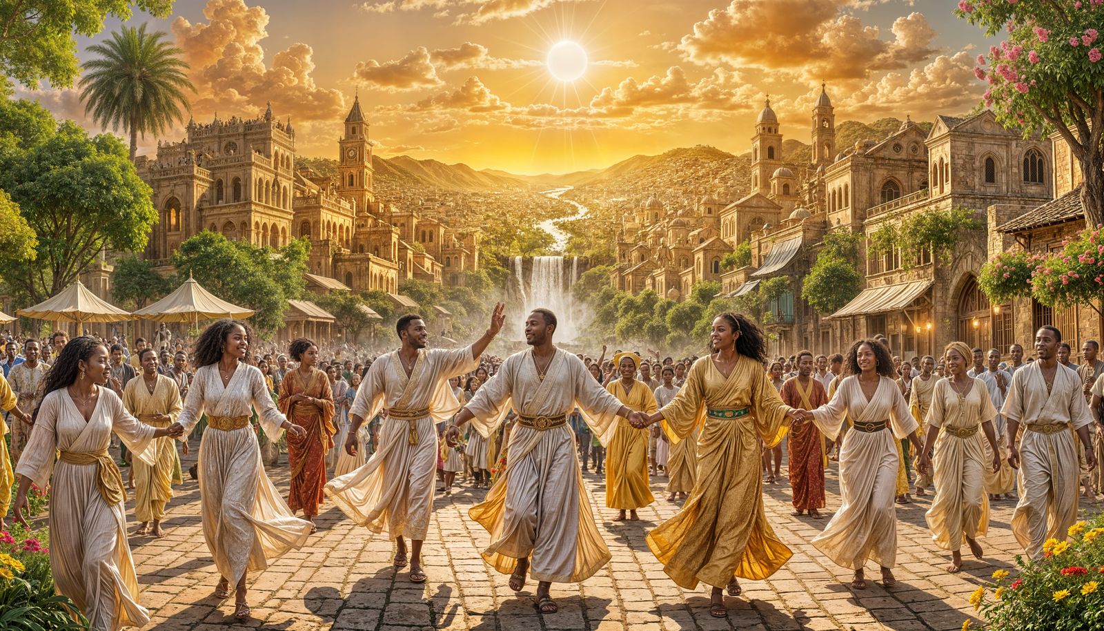 Vibrant Community Celebrates in Heavenly Kingdom