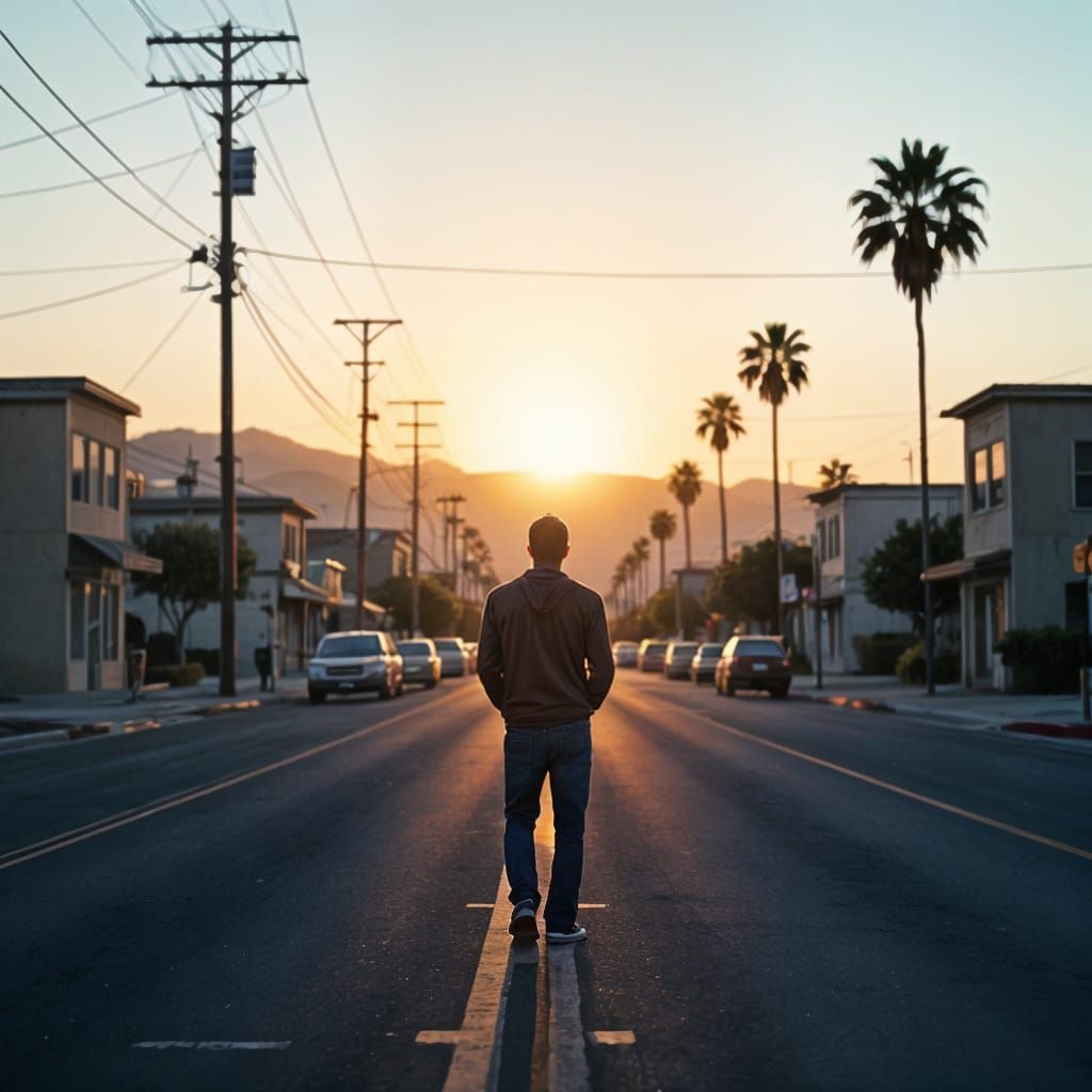 California Coast Sunrise Cinematic Film Still