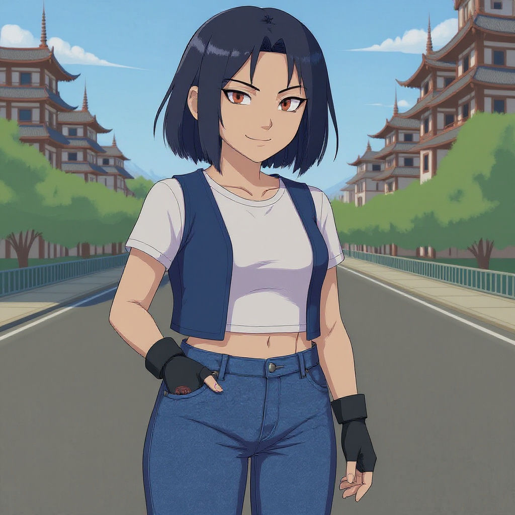 Sarada Uchiha Ready with Knife