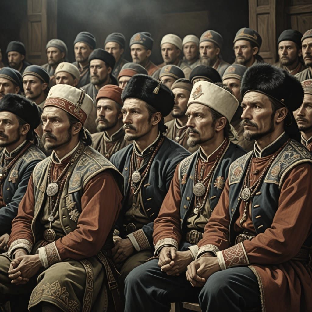 17th Century Ukrainian Cossacks in a Modern Auditorium