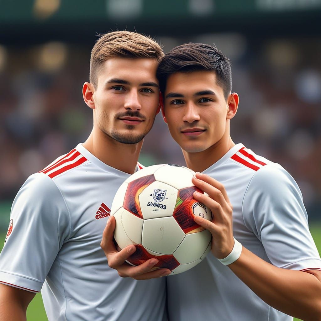 Two Young Athletes Unite in Perfect Harmony