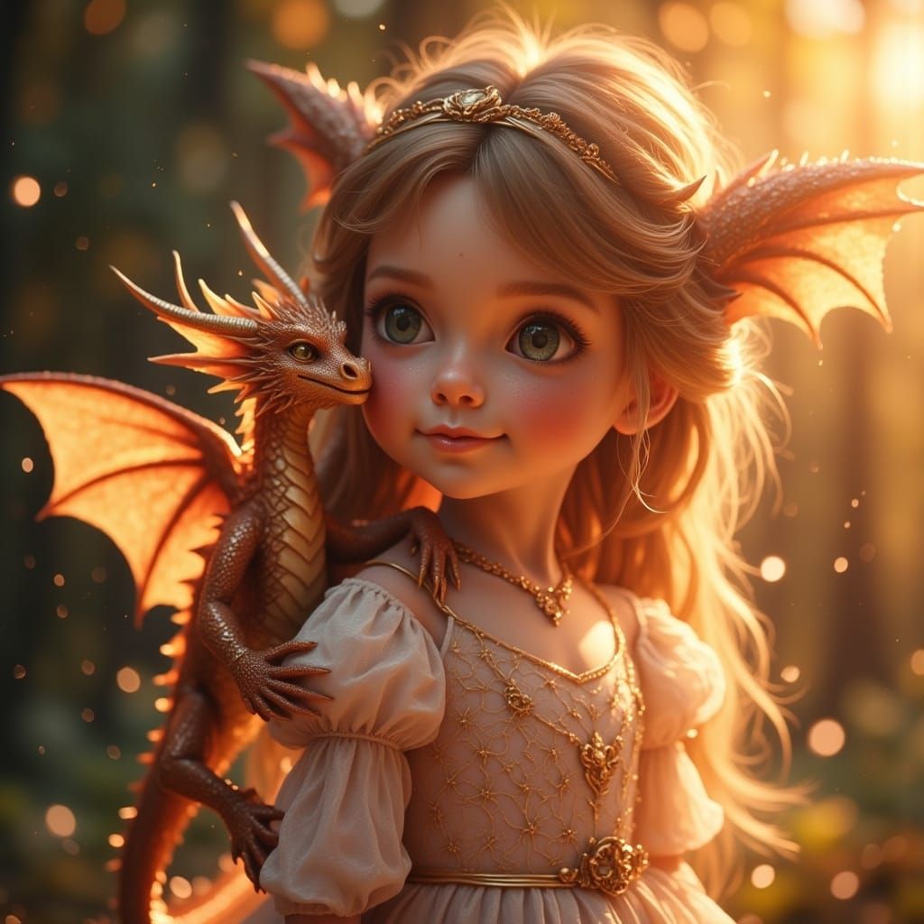 Dragon and his Hybrid-Kid