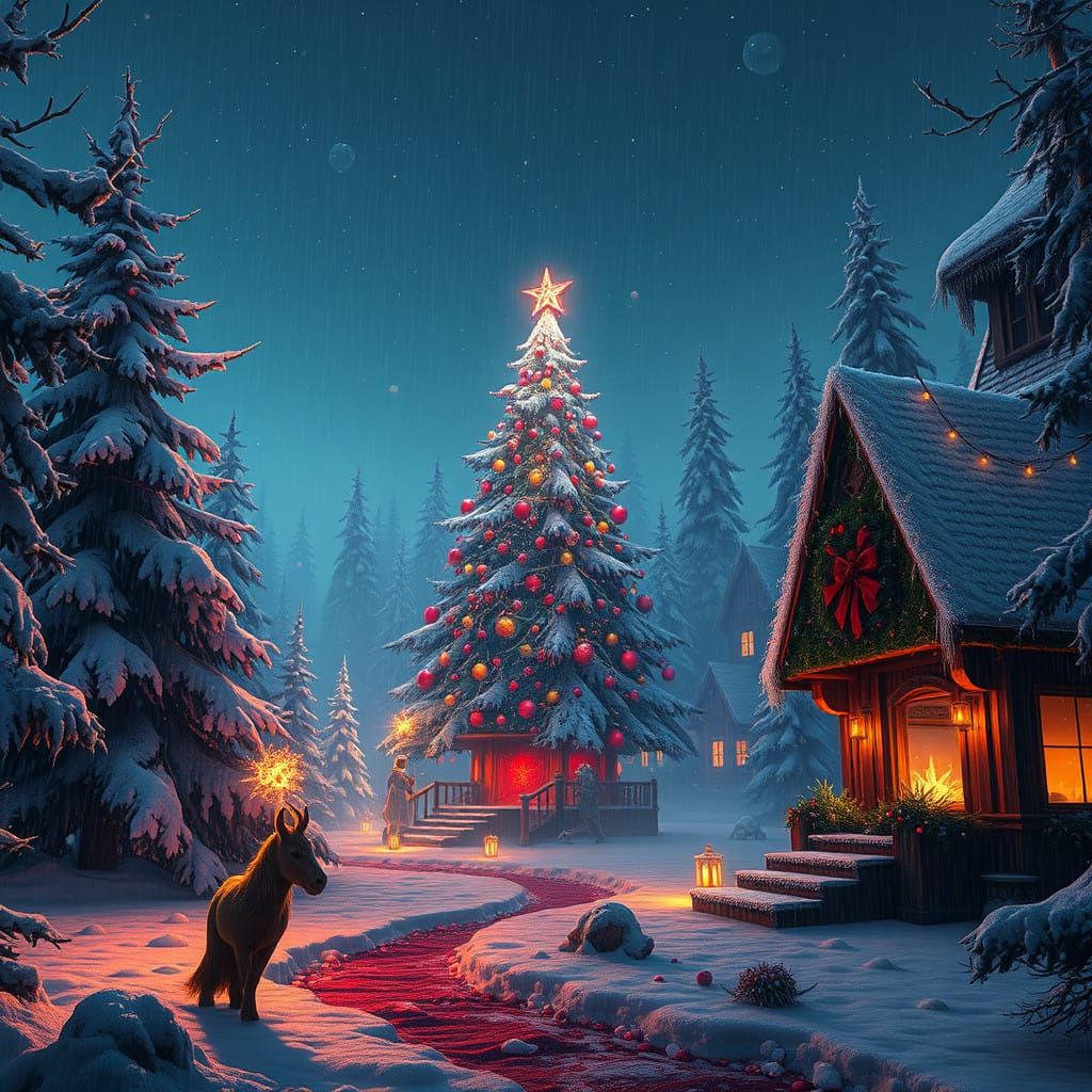 Intricate Fantasy Landscape Unveiled at Christmas