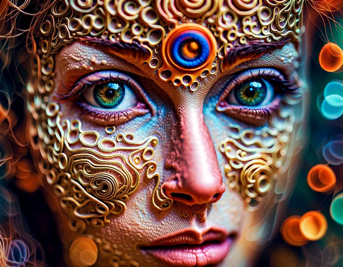 Intricate Deepdream Photography with Bokeh