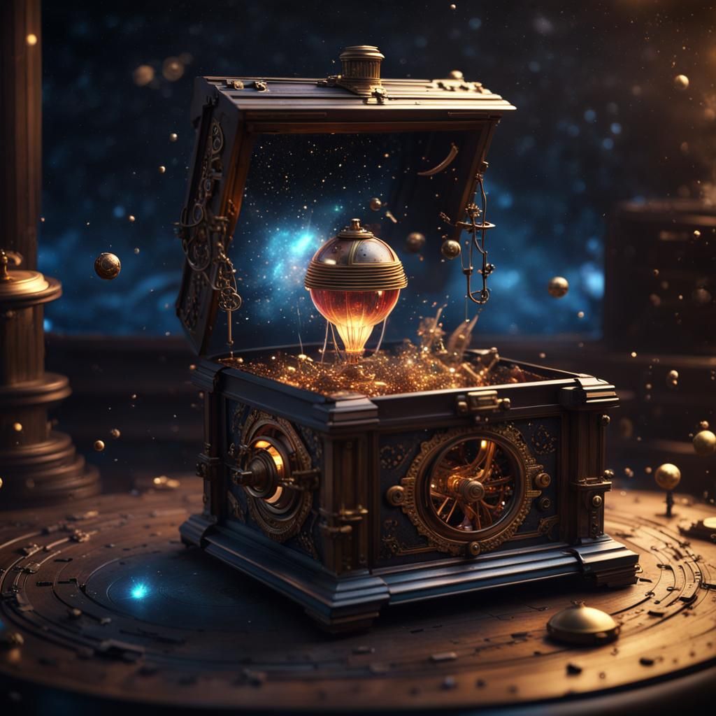 Steampunk Music Box Unleashes Galaxy