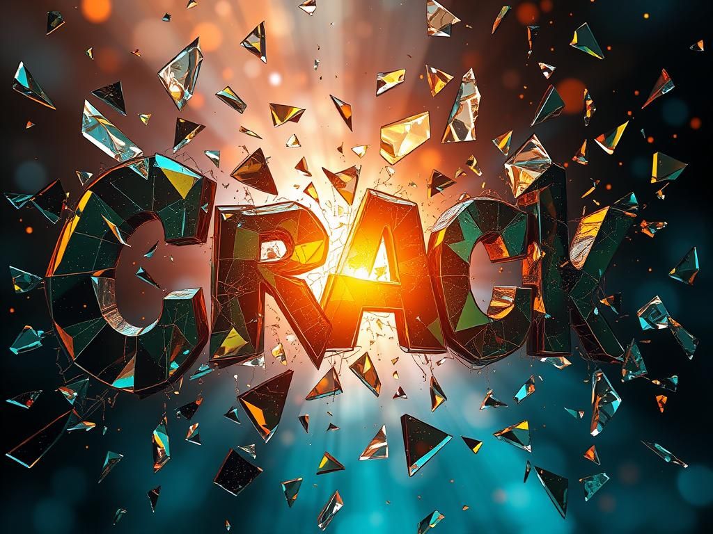 Shattered Glass 'Crack' in a Mystical Aura