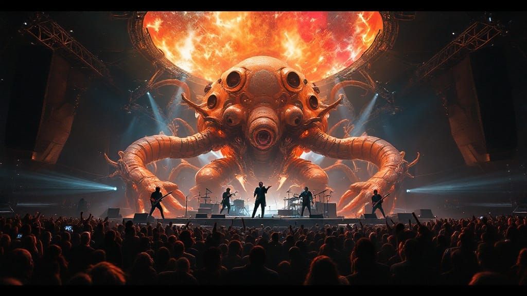 Küchenschabe Rock Band Live Performance