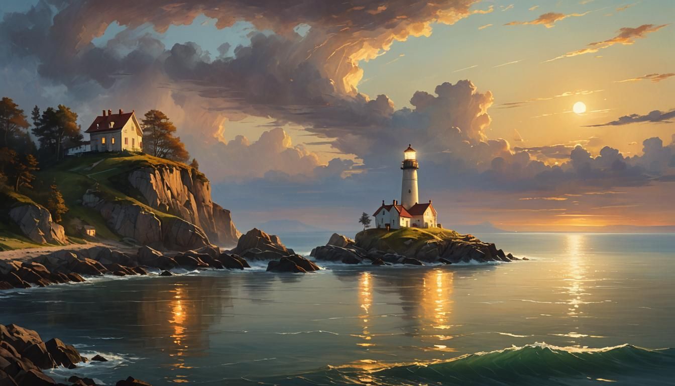 Lighthouse at Twilight