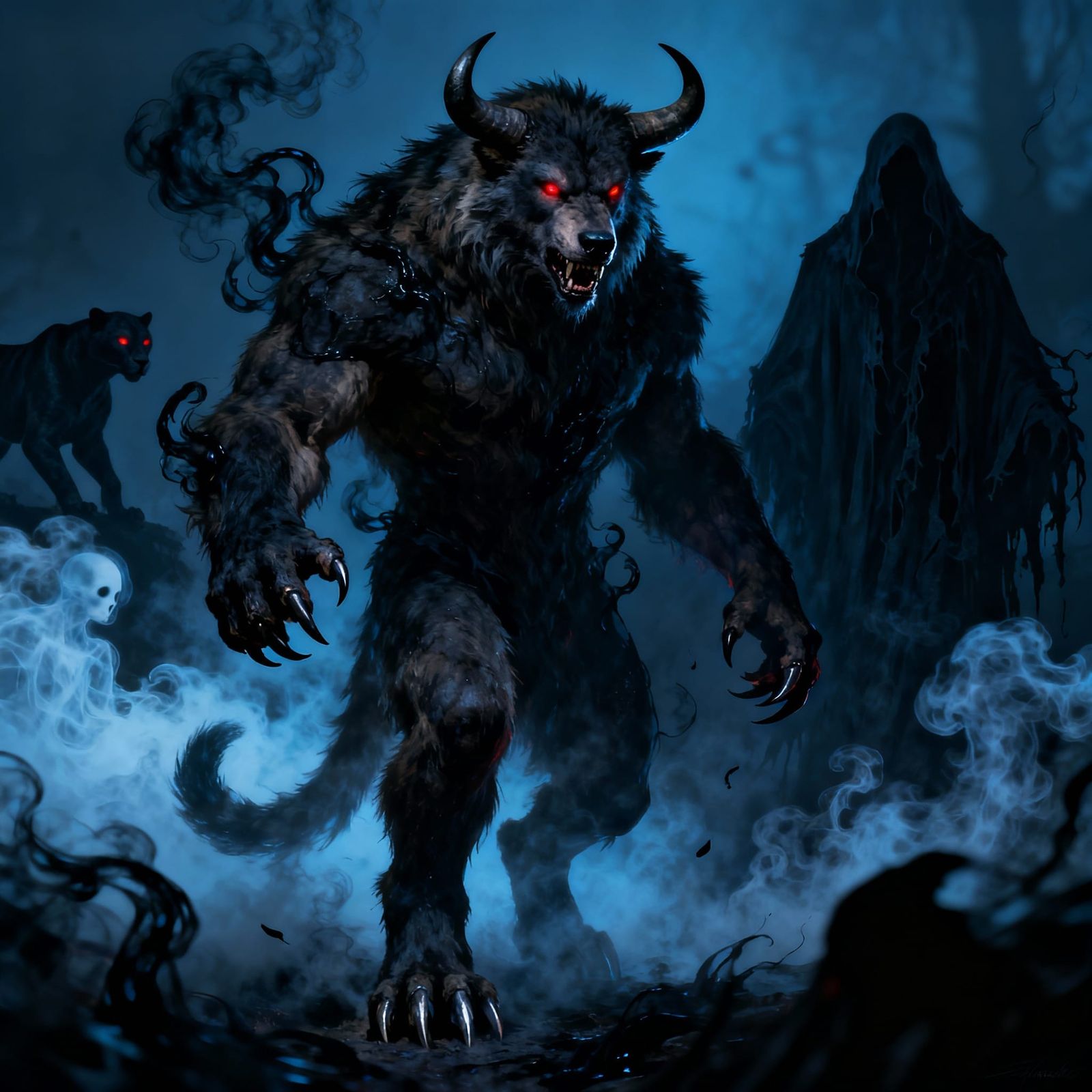 Shadowy Creature of Darkness Emerges