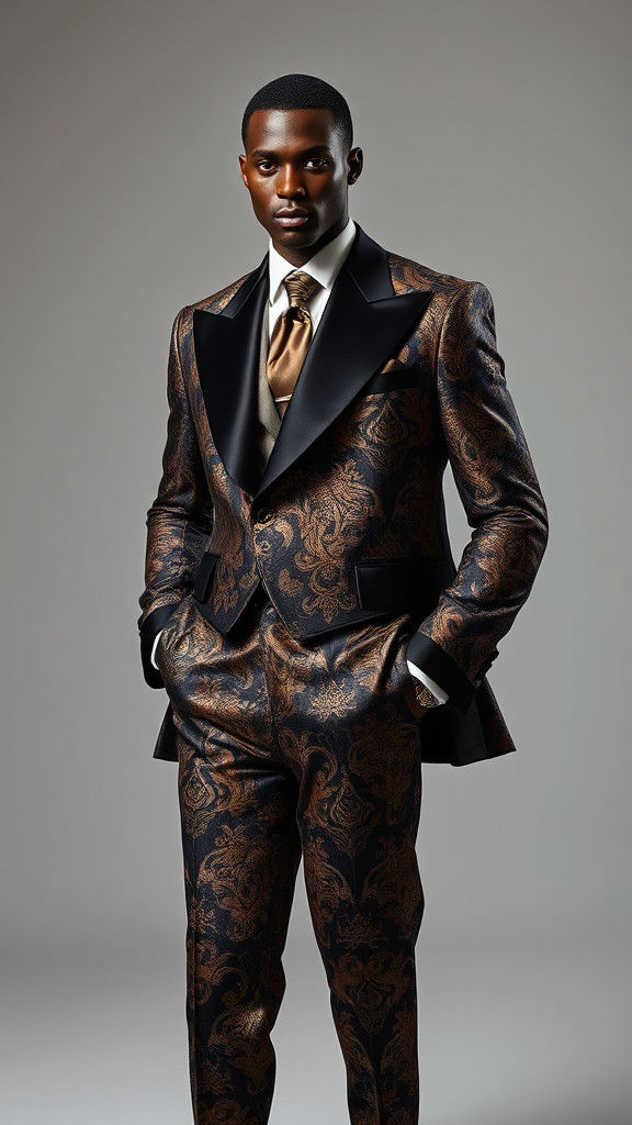 Nubian Model in Balenciaga Couture: High Fashion Portrait