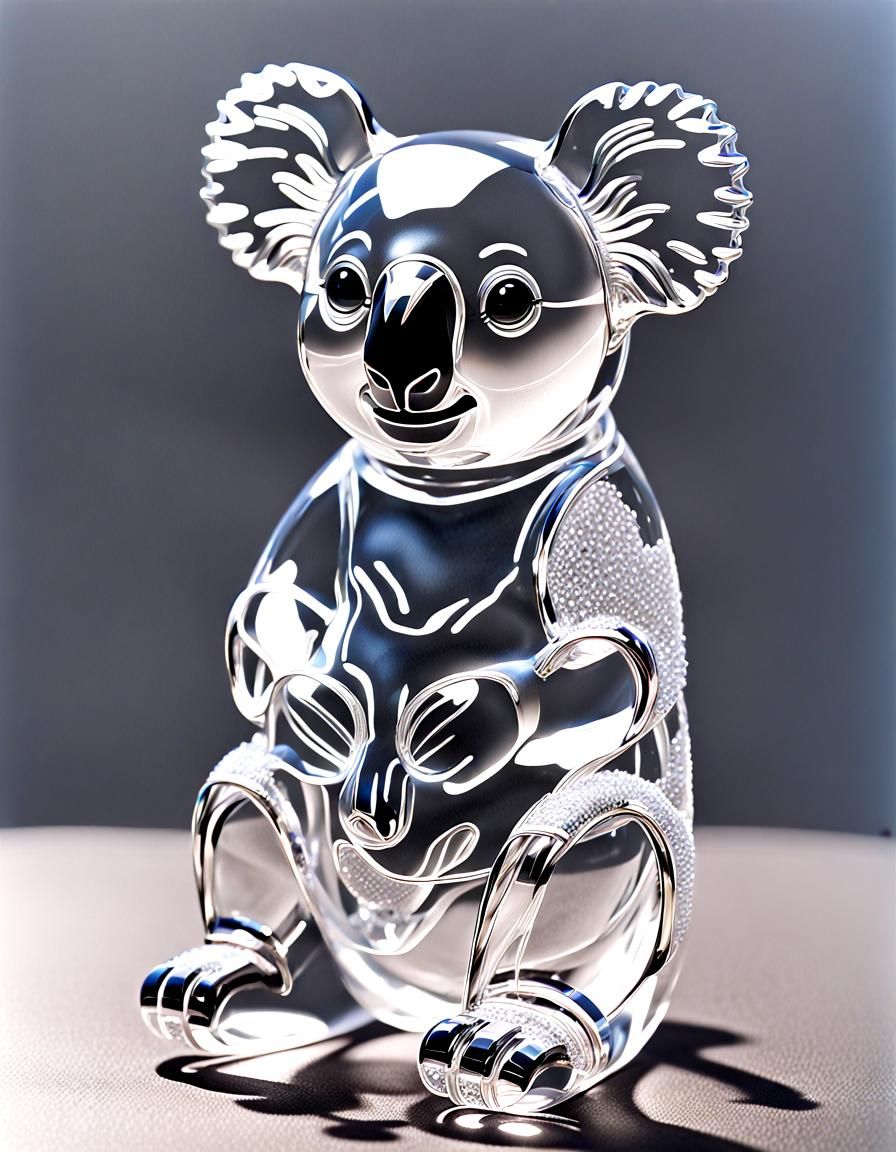 crystalline clear see-thru transparent glass and clear saran...