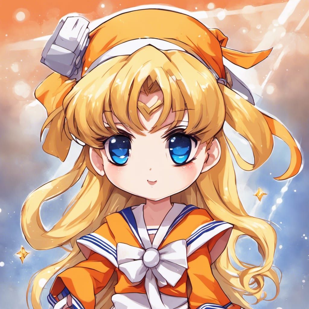Chibi Sailor Venus in Anime Style