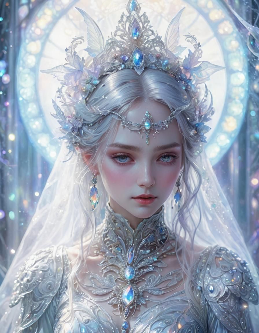 Ethereal Fantasy Portrait with Soft, Blurry Lines