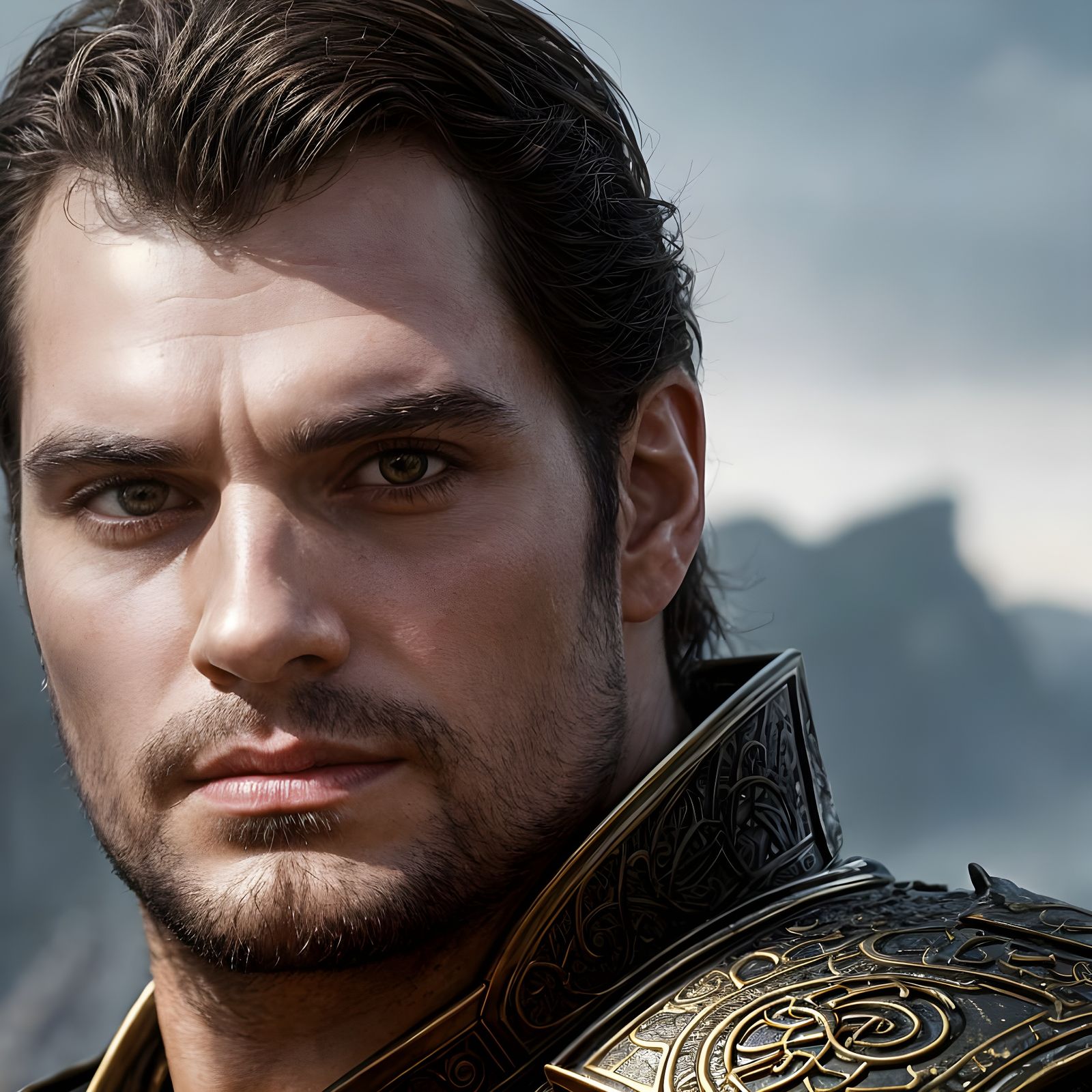 Medieval God of Chaos Overlooking Destruction