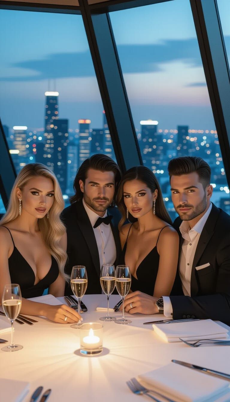 Elegant Evening at Exclusive City View Restaurant