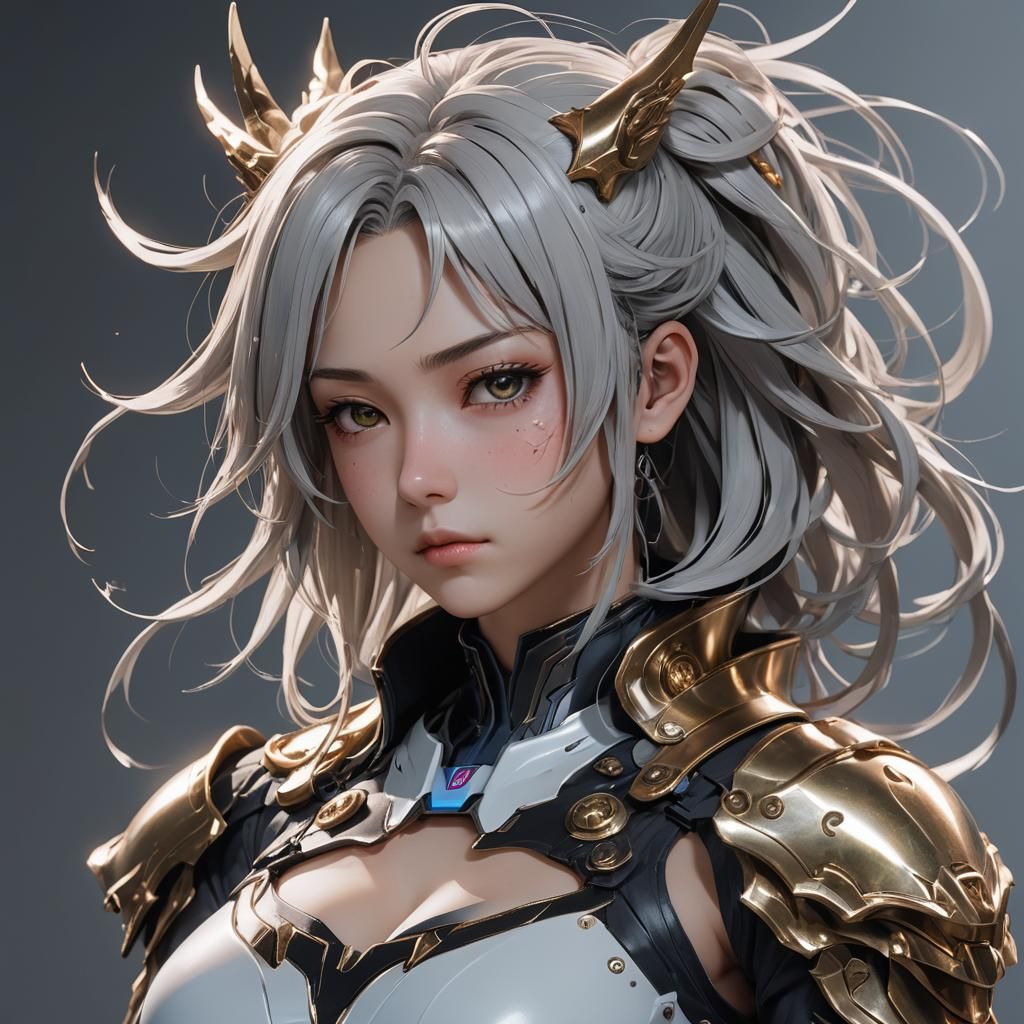 Sleep Token's Vessel: 3D Anime Portrait