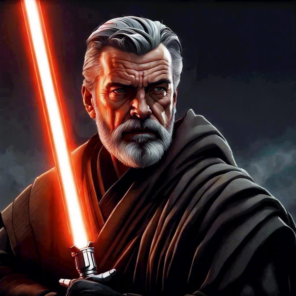 Baylan Skoll as Dark Jedi with Lightsaber