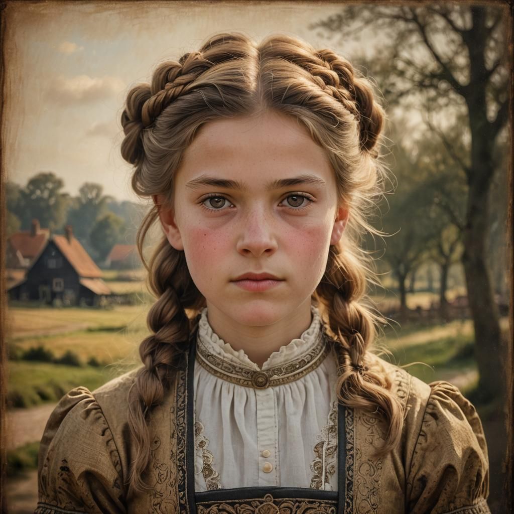 Dutch Golden Age Portrait of a Young Girl