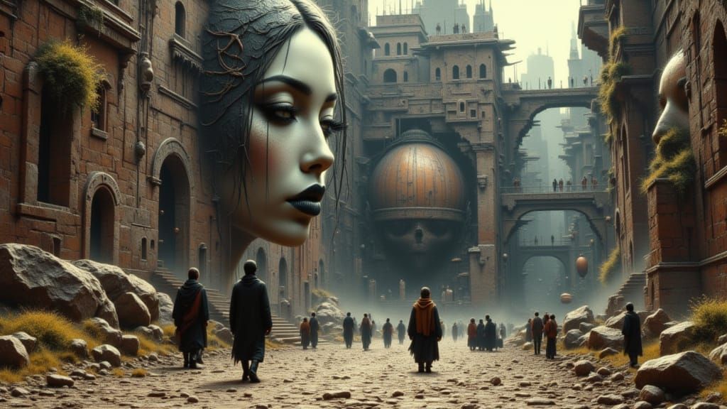 Ancient Alien City With Giant Faces Discovered