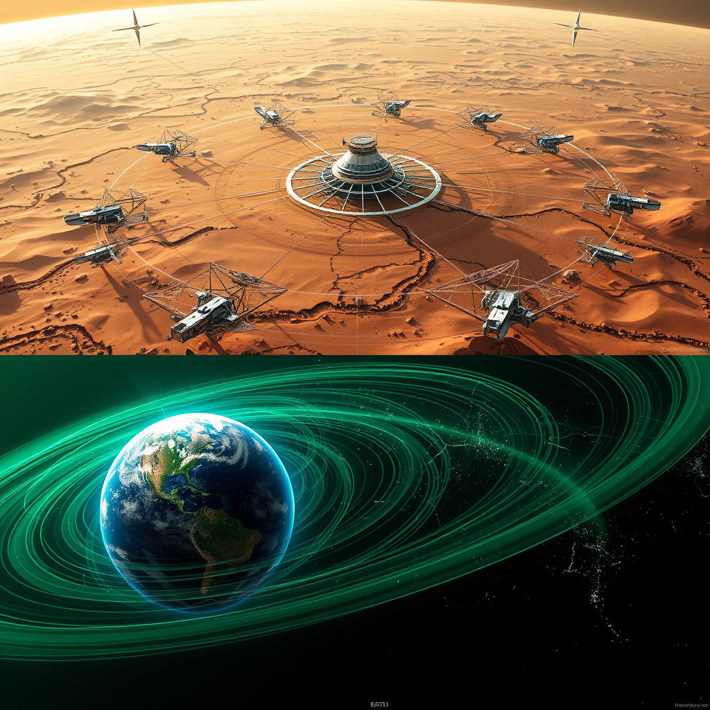 Artificial Magnetosphere System on Mars: Technical Diagram