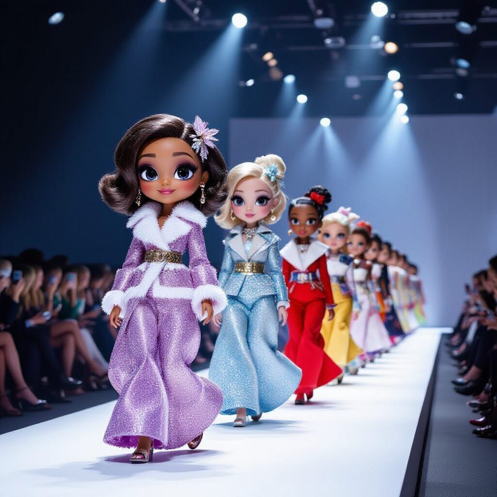 Pixar-Style Dolls Rock High Fashion Runway