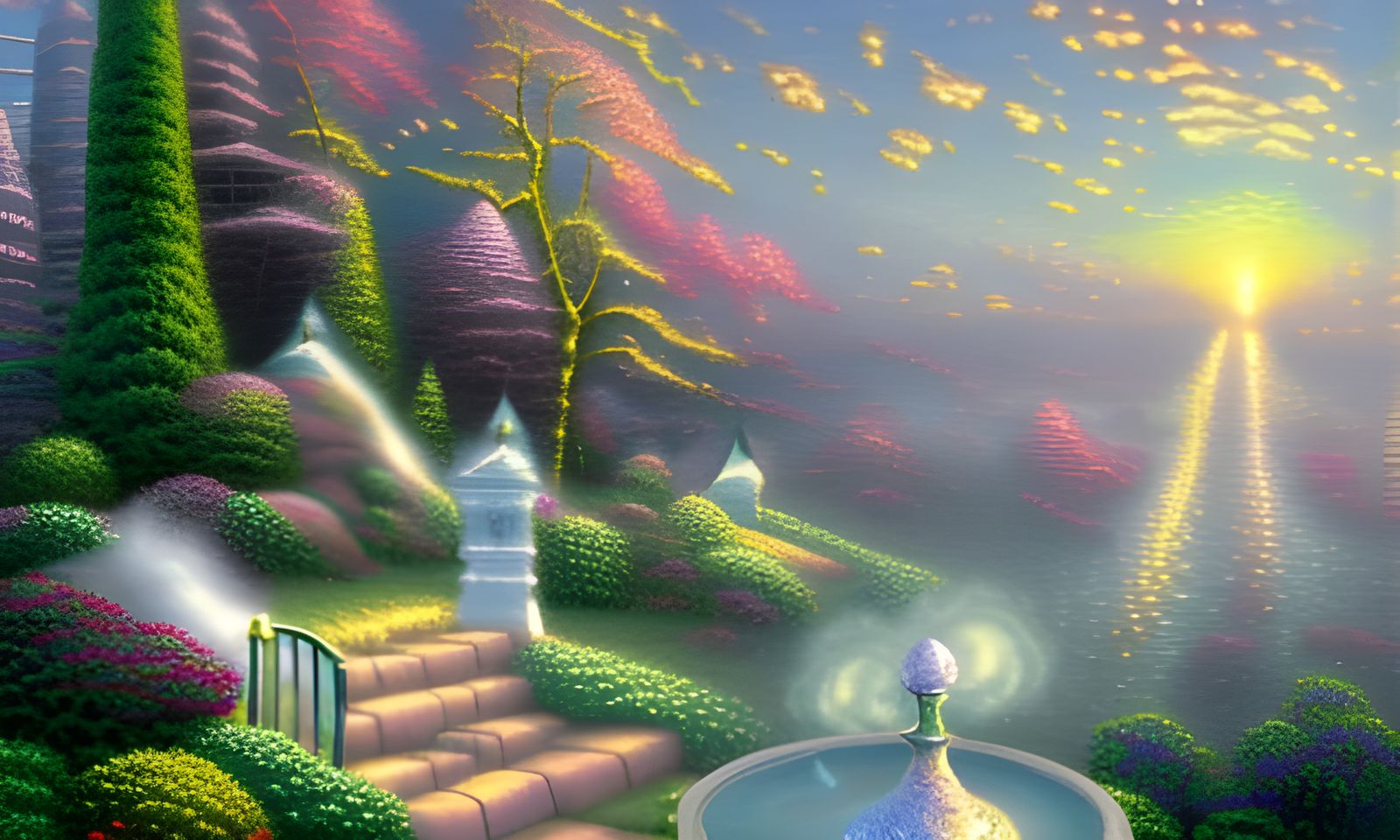 Ethereal Fabergé Egg in a Hyperdetailed Fantasy