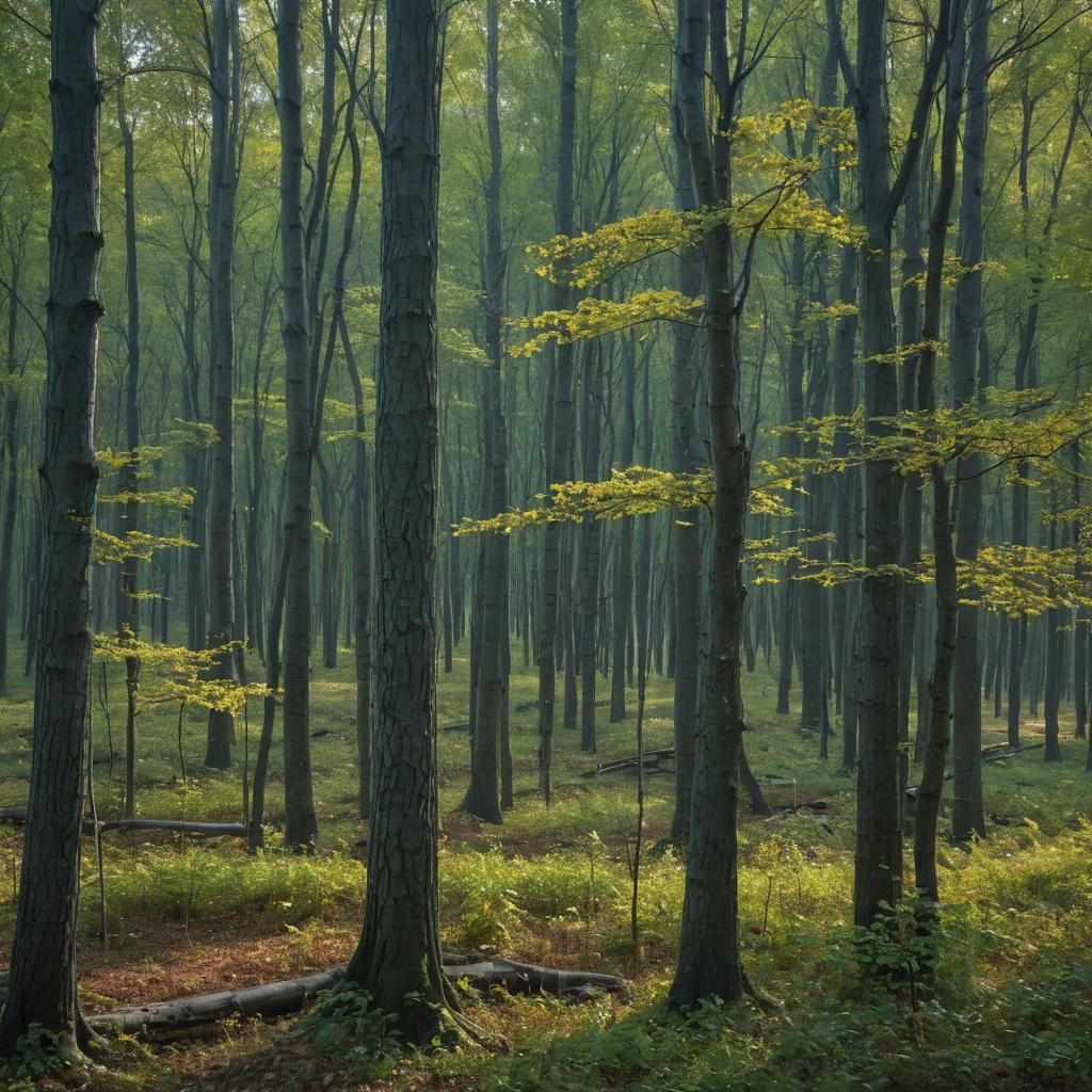 North Korean Forest in Cinematic HDR Photography