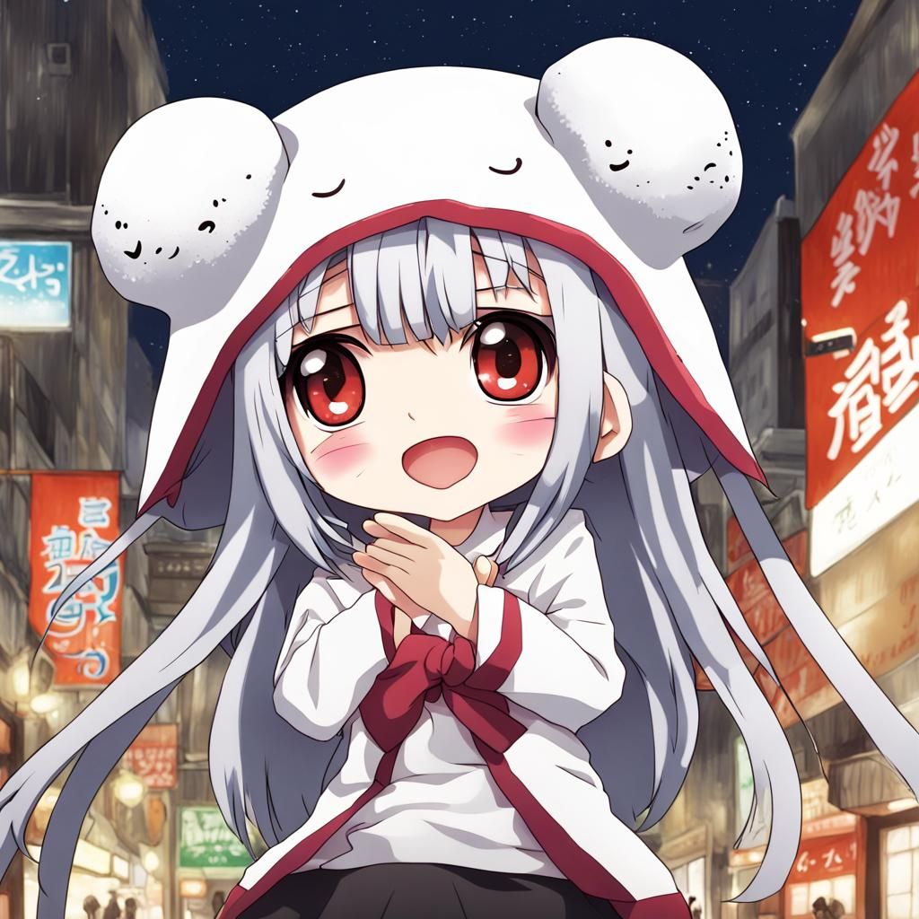 Anime Style Onigiri-chan Key Visual