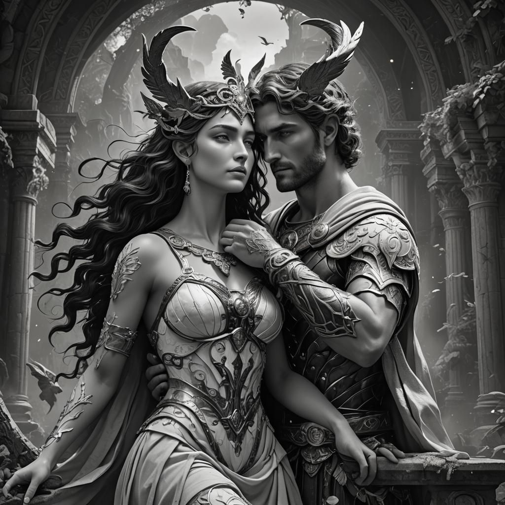 Artemis in the Embrace of a Suitor