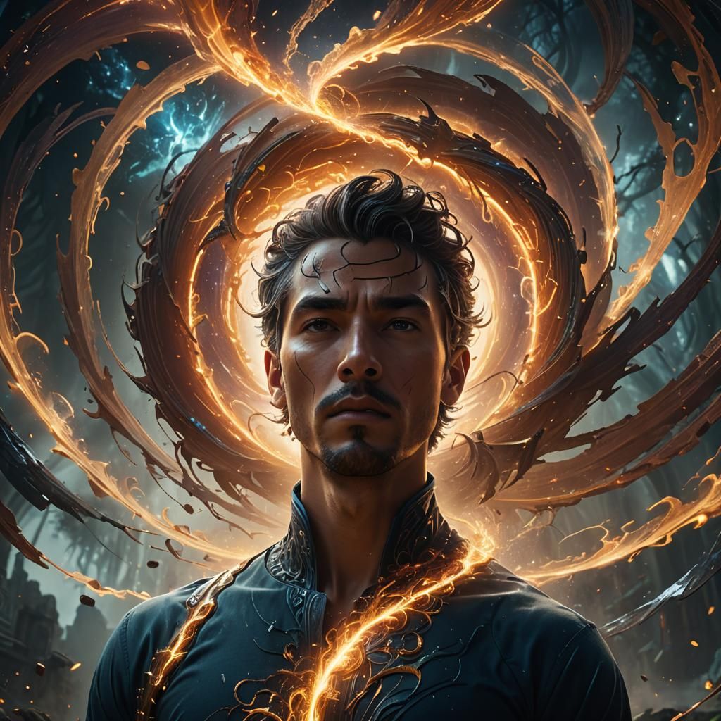 Vortex of Light: Consciousness as Digital Painting