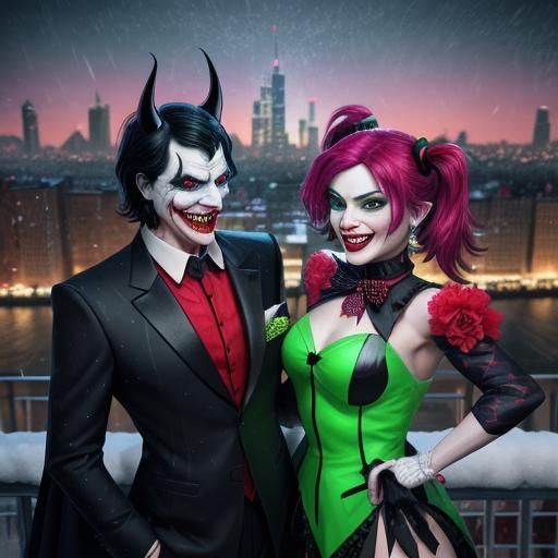 Joker and Harley Quinn's Twisted Christmas in Gotham City