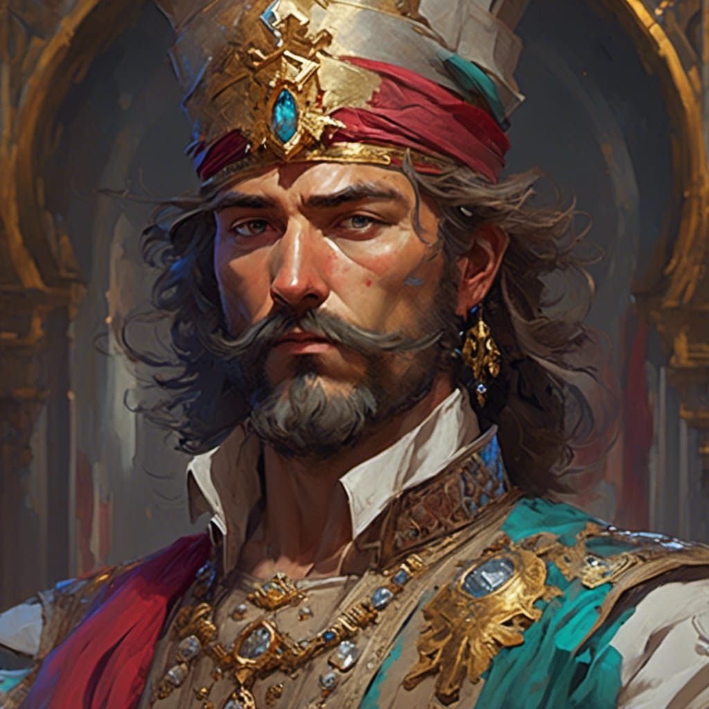 Ottoman Empire: Portrait of Murad III in Artgerm Style