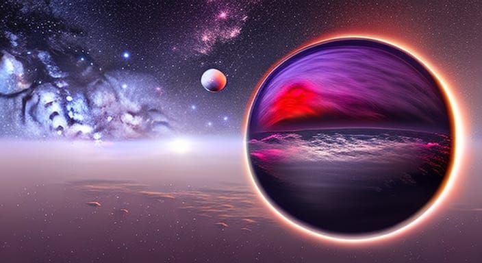 Crystal Ball in Space: Psychedelic Digital Art